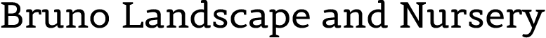 Bruno Landscape and Nursery Logo